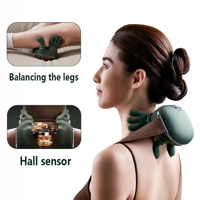 N7 Hand Grip Neck & Shoulder Massager with Heat
