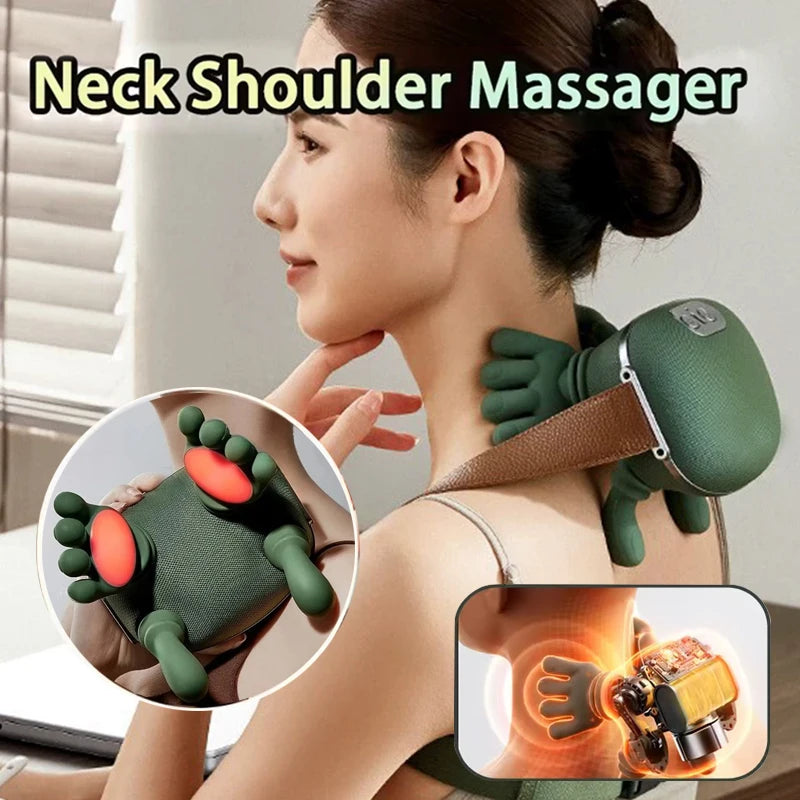 N7 Hand Grip Neck & Shoulder Massager with Heat